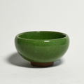Handmade Melting Frost Tea Cup - Emerald