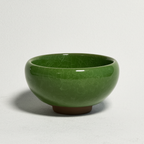 Handmade Melting Frost Tea Cup - Emerald
