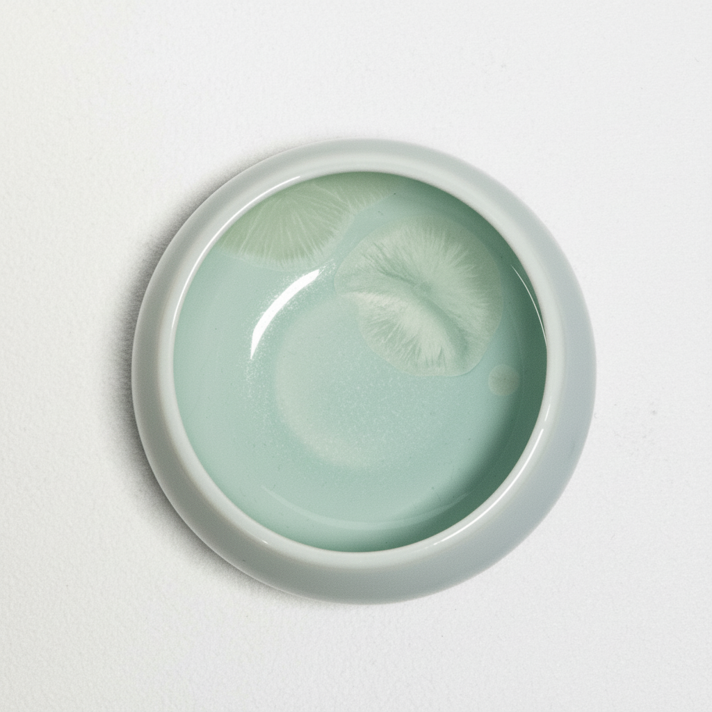 Handmade Celadon Crystalline Tea Cup - Celadon Green