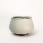 Ceramic pot on a white background