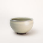 Ceramic bowl with a smooth finish on a white background